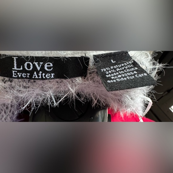 Love Ever After Leopard Print Fuzzy Open Front Cardigan Sweater Women’s Size L - Picture 8 of 15